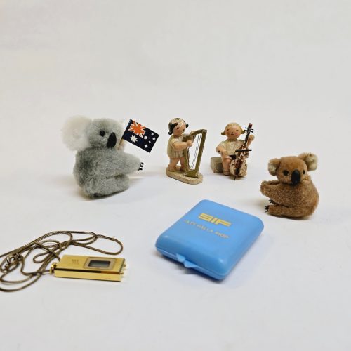 Vintage Australiensisk Souvenirset med Koalor och Syetui