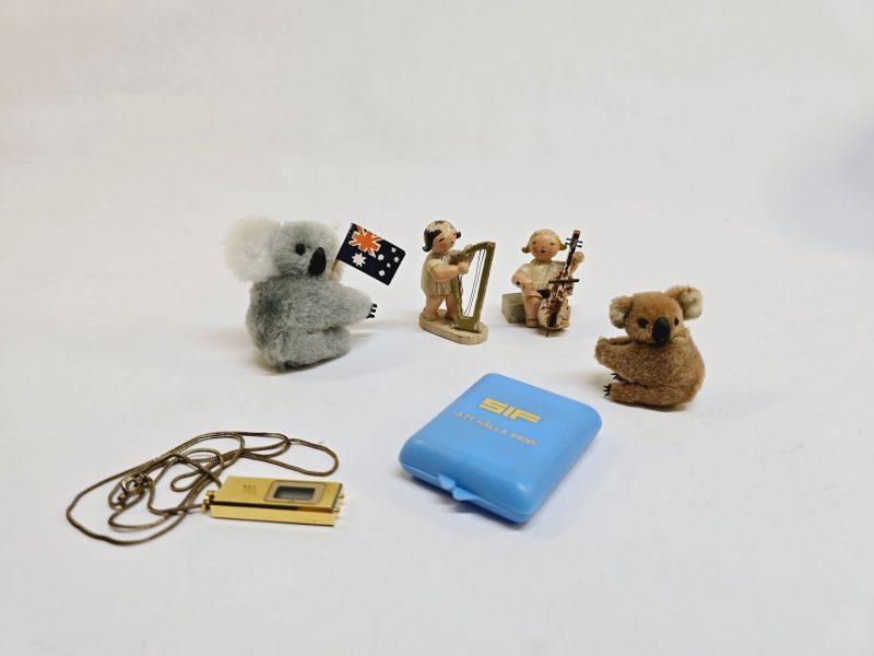 Vintage Australiensisk Souvenirset med Koalor och Syetui