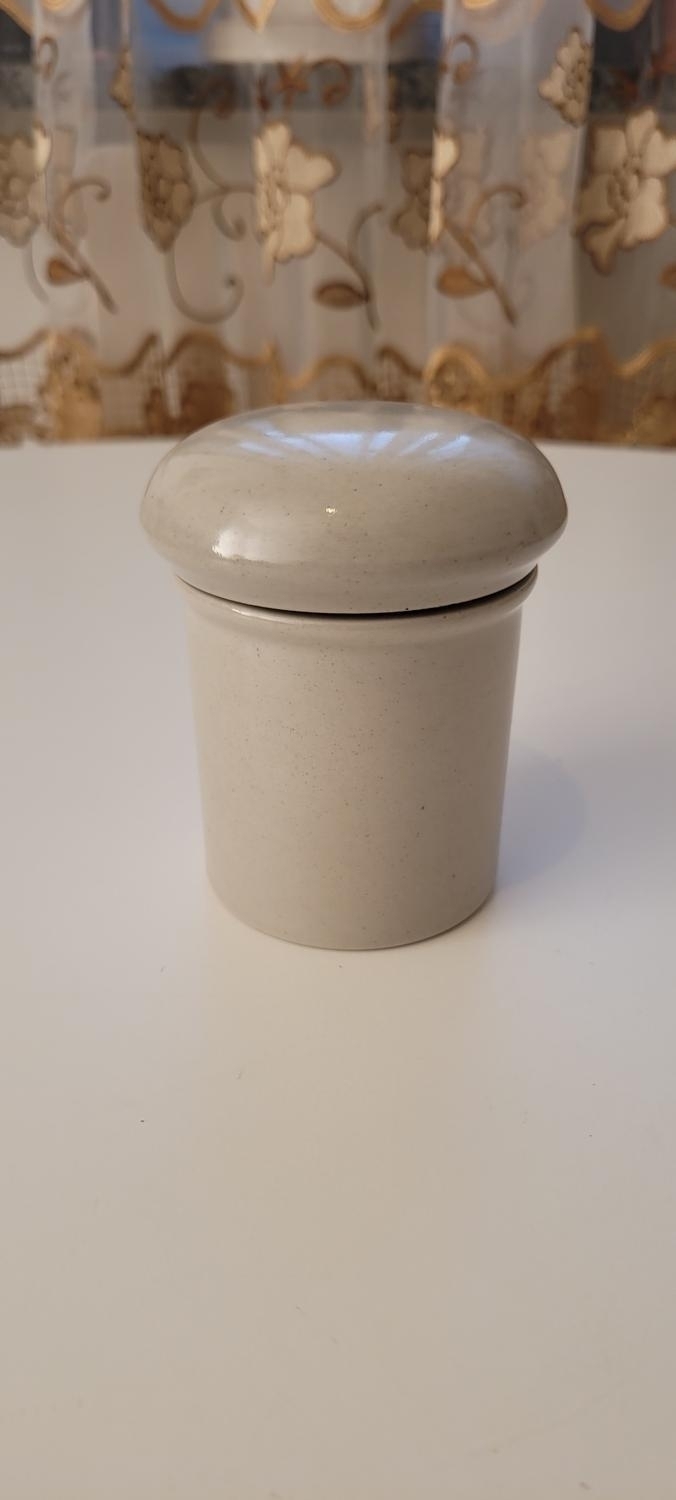 Grå Höganäs burk med lock