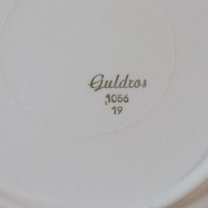 5st förrättstallrikar Gefle "Guldros", nagg förekommer - 20cm