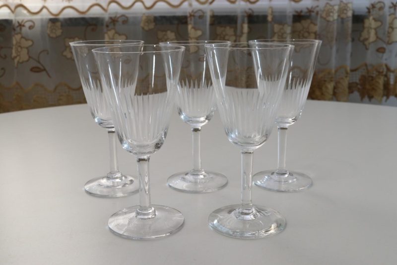 Glasservis, 5 glas, F-& HL Kristall, Kosta
