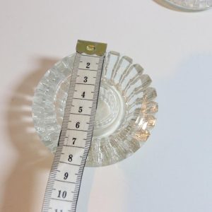 2st bordsljusstakar, glas