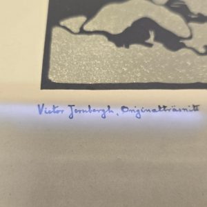 Originalträsnitt av Victor Jernberg – Vackra Motiv från Svensk Landsbygd