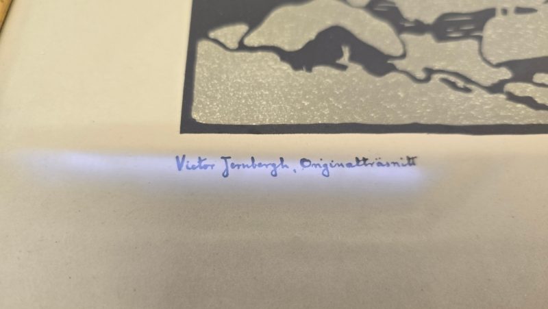 Originalträsnitt av Victor Jernberg – Vackra Motiv från Svensk Landsbygd