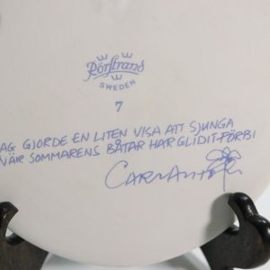 Porslinstavla, Carl Anton (f. 1933), Rörstrand, höjd: 20,5 cm