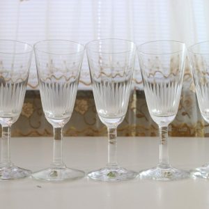 Glasservis, 5st glas, Kosta, F-& HL Kristall, D=4,5cm H= 11,5cm