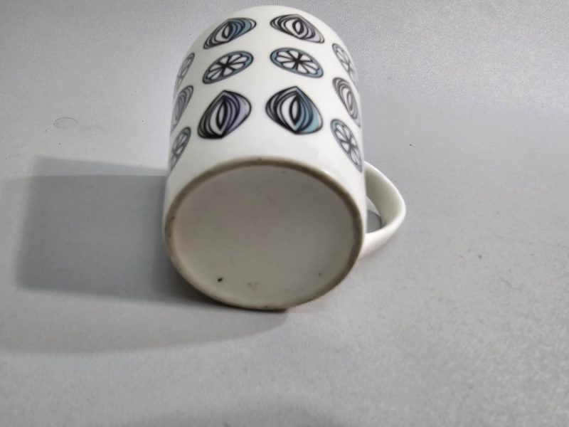 Mugg med Blad- och Citrusmönster