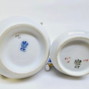 Elegant gräddkanna och sockerskål från CT Altwasser, Tyskland