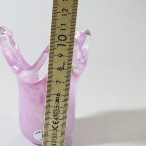 Liten rosa vas, Laxå glashytta handmade in Sweden