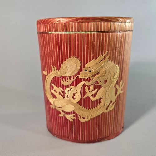 Dekorativ låda, Hantverk med halm konst, Dragon Box
