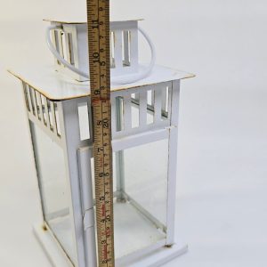 Charmig Vit Ljuslykta från IKEA - 28 cm Hög