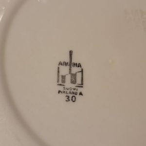 6st djupa mattallrikar, Arabia Finland
