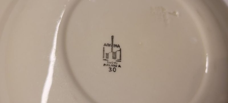 6st djupa mattallrikar, Arabia Finland