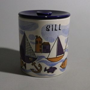 Charmig sillburk i porslin från SMF Schramberg, Tyskland – Retroklassiker!