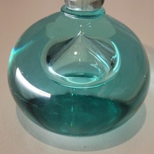 Vas med bubbla på foten - grön