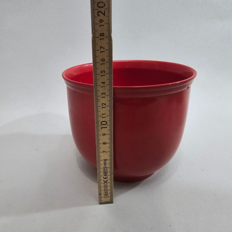 Röd blomkruka W-Germany D 15cm
