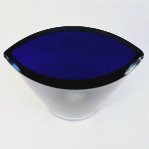 Elegant Blå Glasvas – Skandinavisk Design