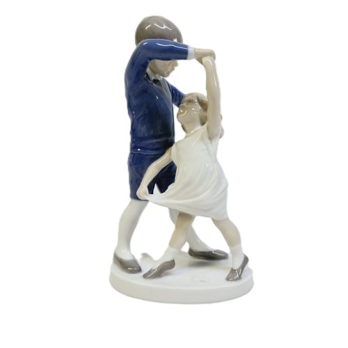 Elegant B&G-figur i porslin – Dansande par
