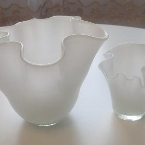 Tulpanvaser, 2st vit glas