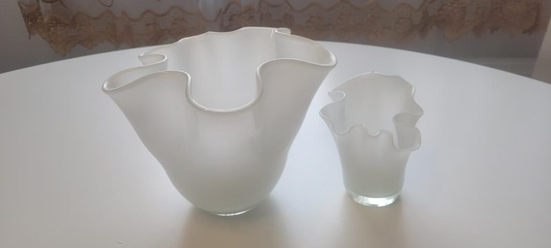 Tulpanvaser, 2st vit glas