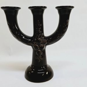 Vintage Bordslampa utan Skärm – Glasbas med Bubblor