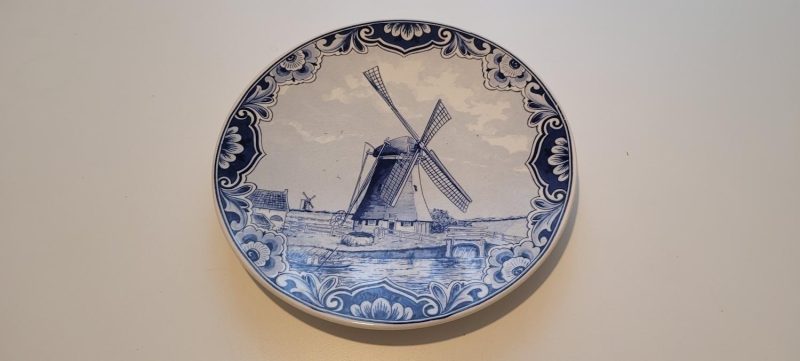 Tallrik, porslin, Delfts, Holland.