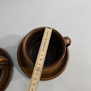 FRUKOSTMUGGAR / JUMBOMUGGAR / CHOKLADMUGGAR, Arabia, "Ruska", Glaserad stengods
