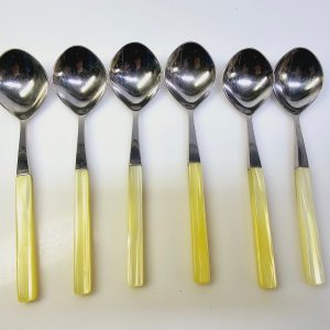 Set med 5 Gafflar i Svenskt Rostfritt Stål – Hög Kvalitet och Tidlös Design