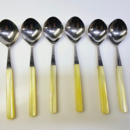 Set med 6 skedar från Lundtofte, Danmark