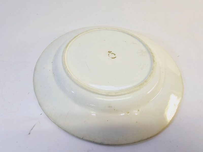 Antik Gustavsberg Tallrik "Carrara" – Lila Dekor, 24 cm