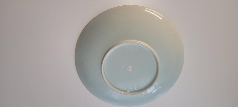 Jättestor skål / fruktskål design Twinshome 37cm blågrön turkos