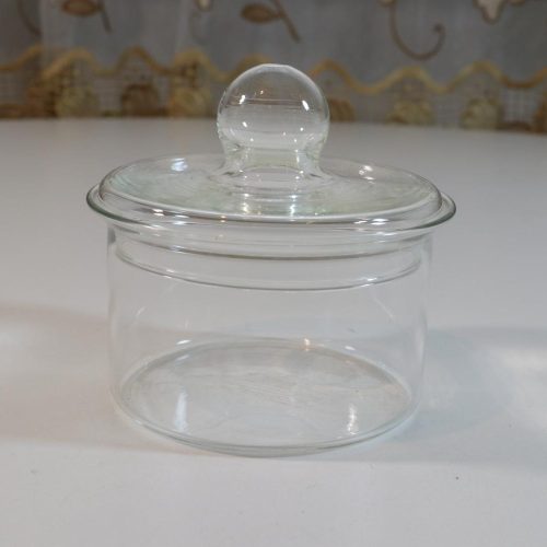 Sockerskål i glas, troligen Signe
