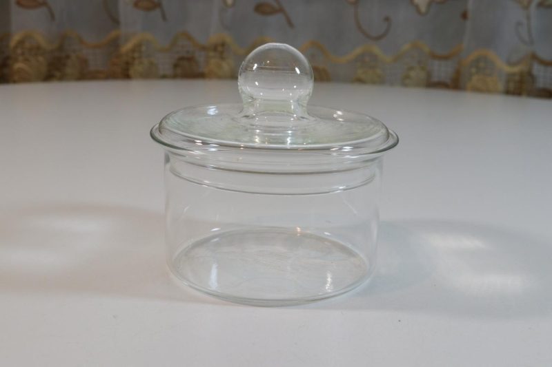 Sockerskål i glas, troligen Signe