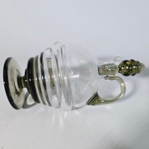 KARAFF, rökfärgat glas och klarglas, Sannolikt Sandviks Glasbruk