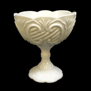 Unik Glasskål i Korgdesign – Observera Kalkbeläggning!
