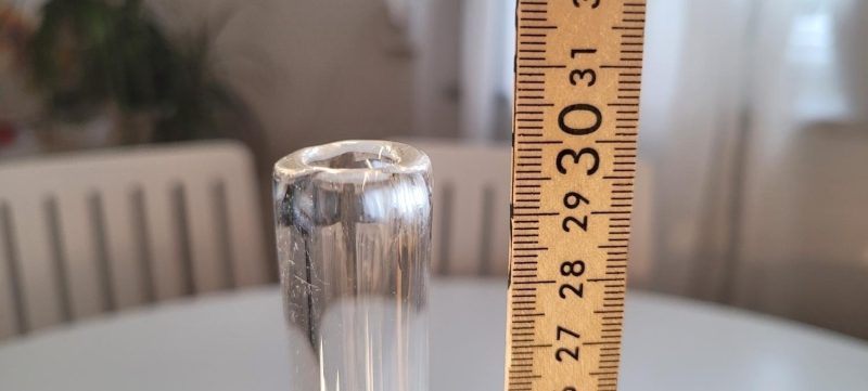 Orrefors Glasvas, signerad, 30cm