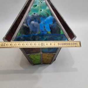 Elegant Lampa / Lykta Blyinfattat Glas