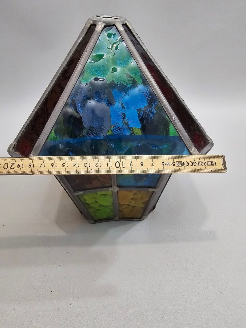 Elegant Lampa / Lykta Blyinfattat Glas