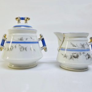 Elegant gräddkanna och sockerskål från CT Altwasser, Tyskland