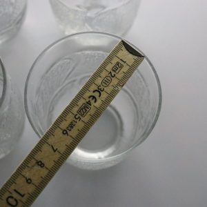 Set om 4 Glas med Struktur – Eleganta och Unika