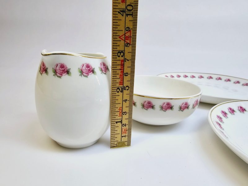 Elegant kaffeservis "Rosor" från Gustavsberg – komplett set med 6 delar!