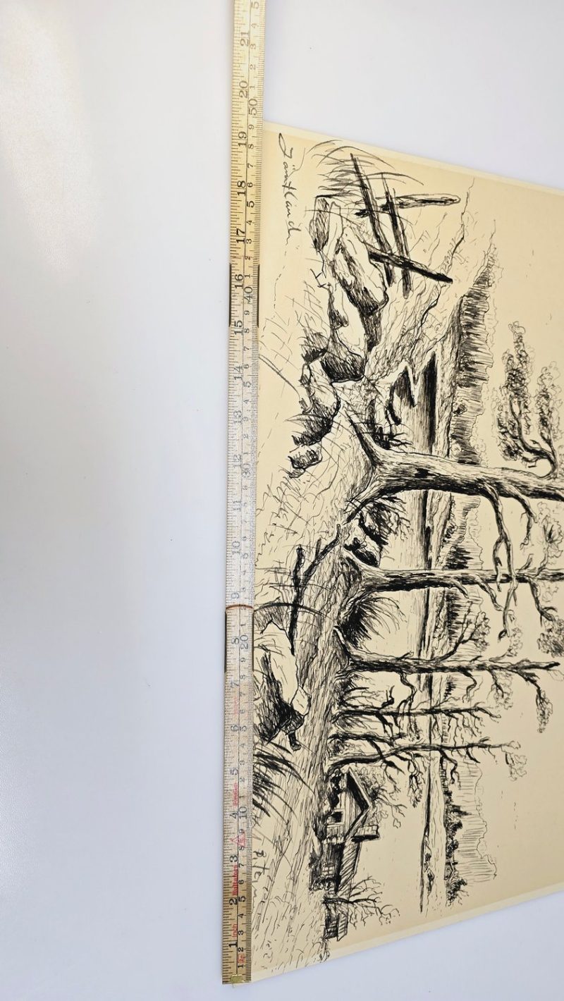 Vackert Jämtlandslandskap – Signerad