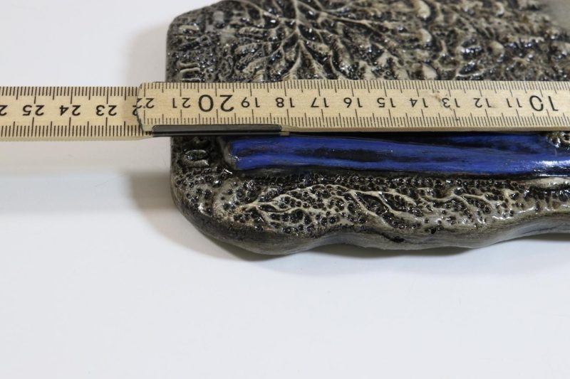 Väggrelief, "BLÅ JUNGFRU", Monogramsignerad: C.S