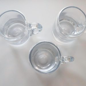 3 stycken glas / Sejdlar troligen Kosta