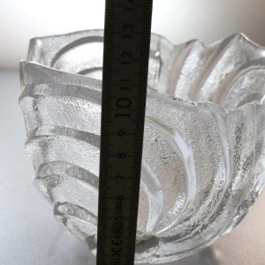 SKÅL, glas, Skruf glasbruk Sweden D=14cm