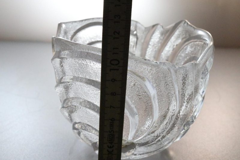 SKÅL, glas, Skruf glasbruk Sweden D=14cm