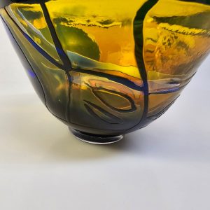 Unik Skål av Göran Wärff – Kosta, 1970, Ett Mästerverk i Glas