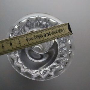 LARS HELLSTEN Ljusstake, signed, Skruf