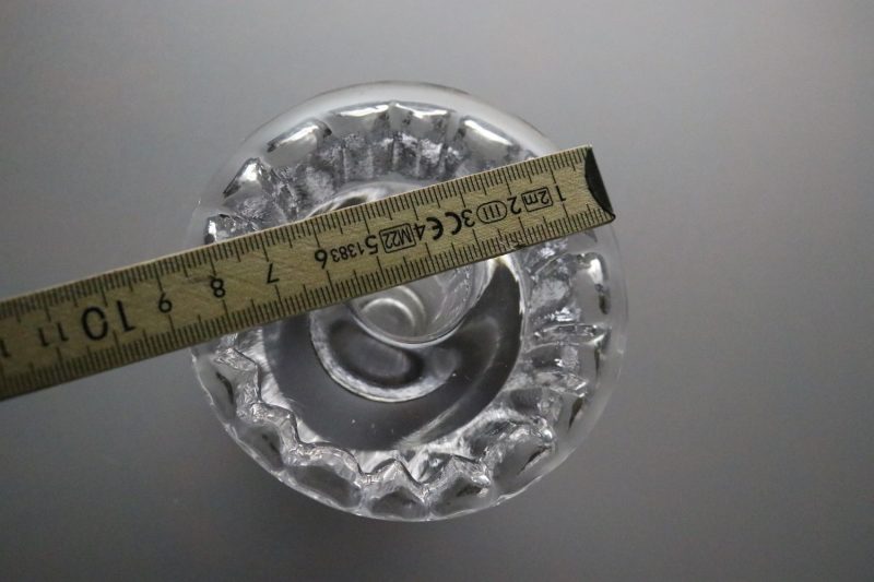 LARS HELLSTEN Ljusstake, signed, Skruf