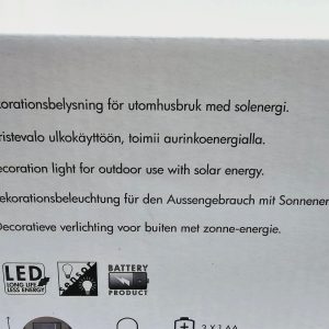 Snygga solcellsdrivna LED-lampor för utomhusbruk – 2 paket med 3 lampor vardera